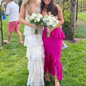 Blue Alice McCall Lace Prom Dress